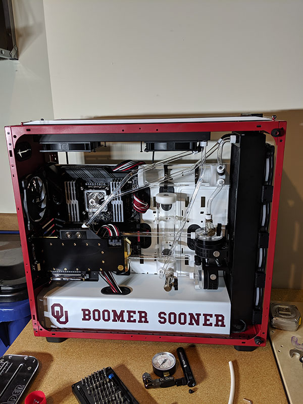 Boomer Sooner Pressure Test of Cooling Loops